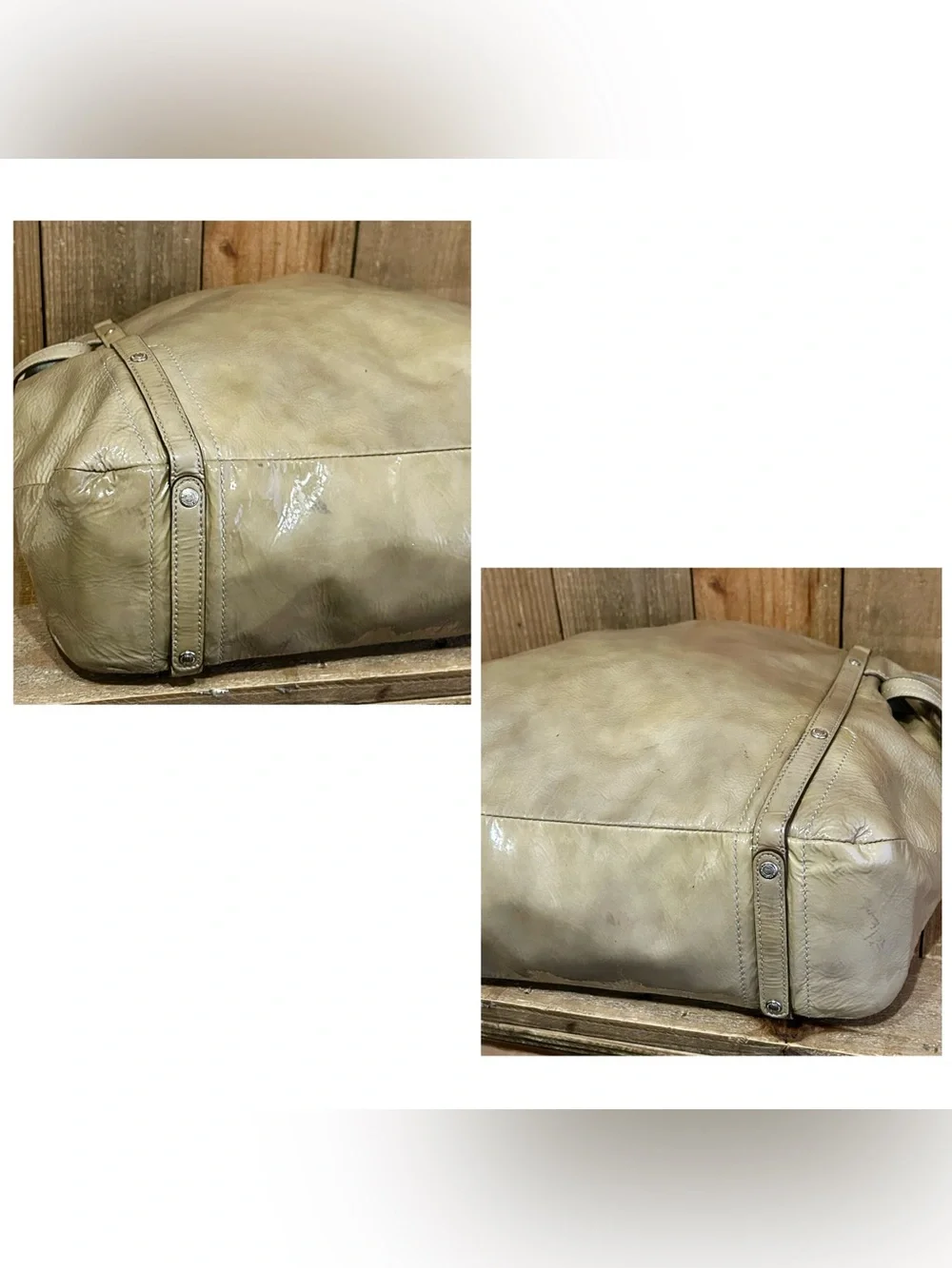 Coach. 3 Piece: Audrey Andie Cinched Tote Bag with Free Dust Bag and Bag Scarf. - Picture 15 of 16